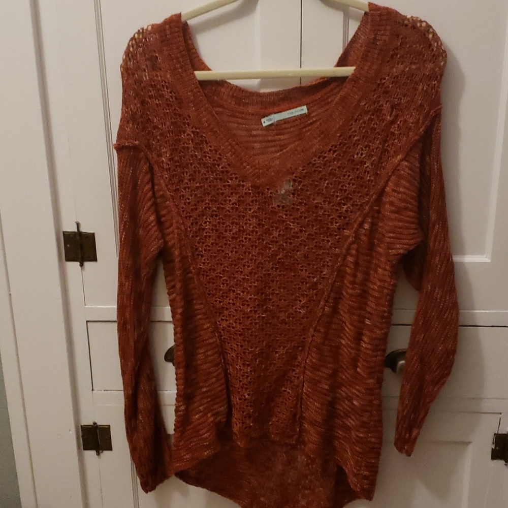Women's burnt orange sweater